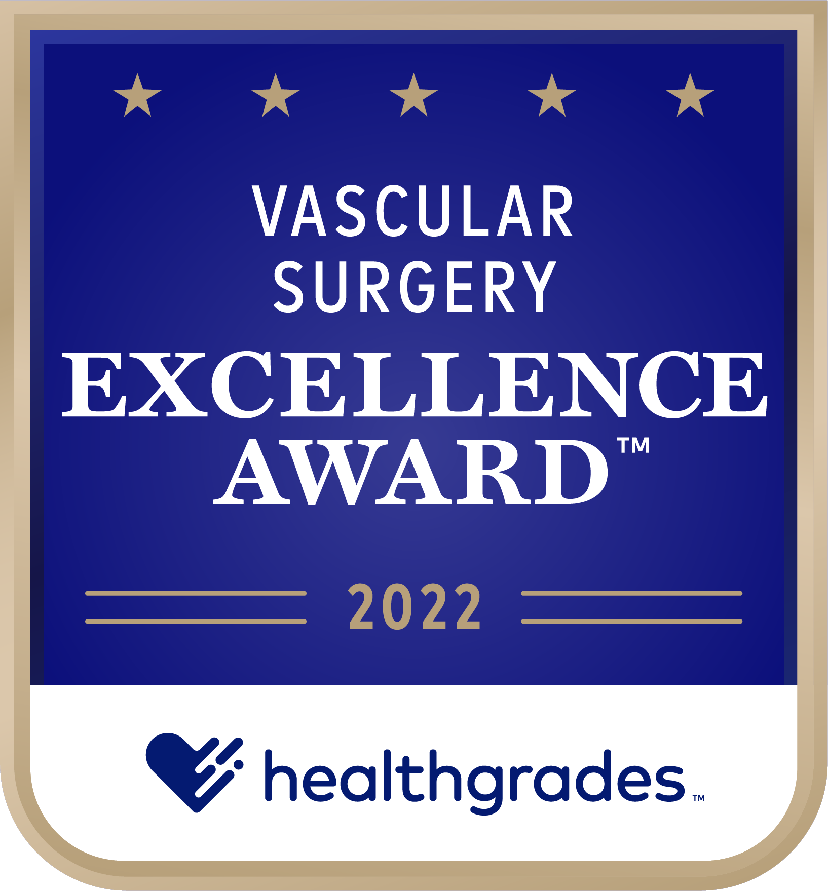 Premio Healthgrades® Vascular Surgery Excellence Award™ en 2022